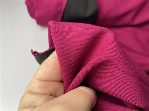 Vinterjersey - lækker og 2 face, mørk fuchsia